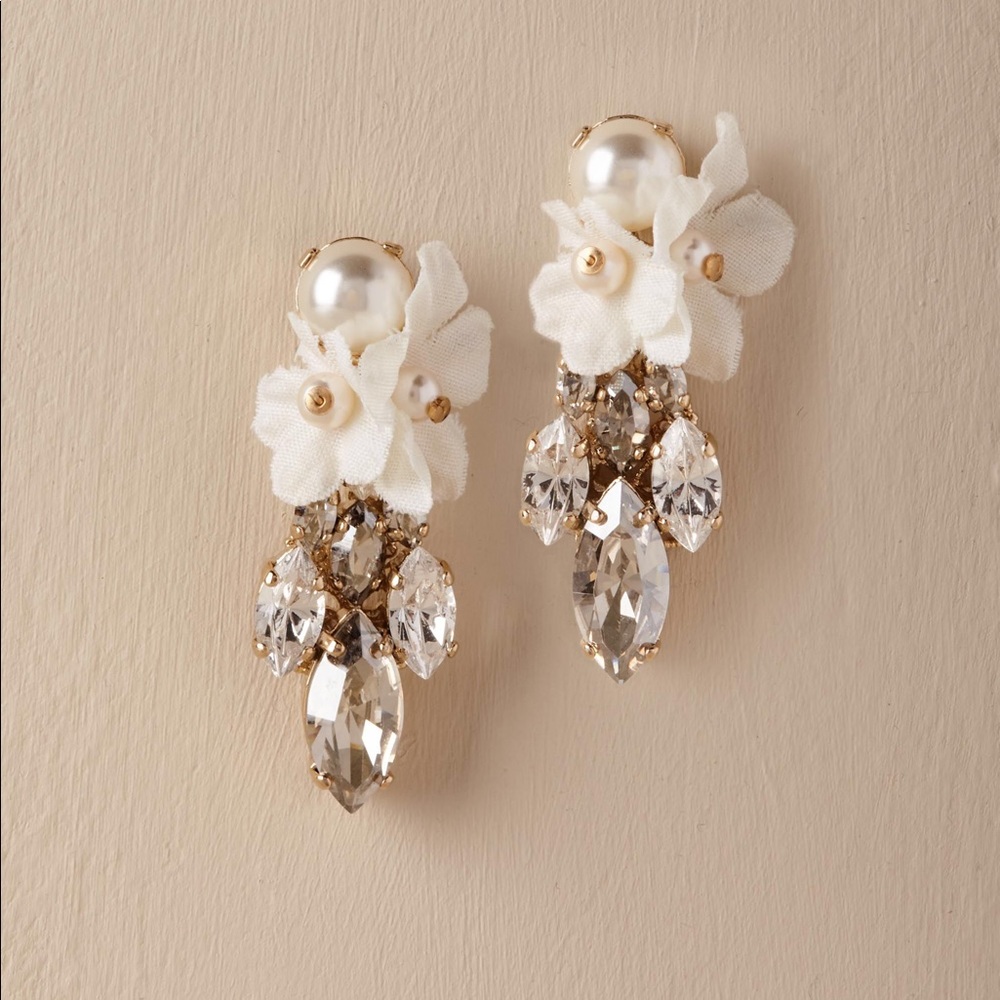 Orchid waterfall earrings